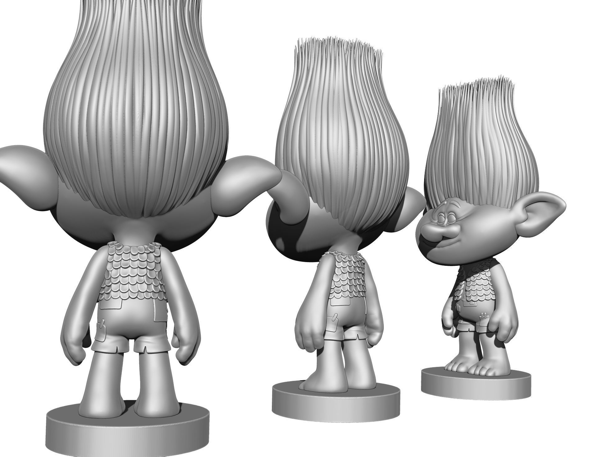 Branch Troll for 3D Printing STL 3D print model_18