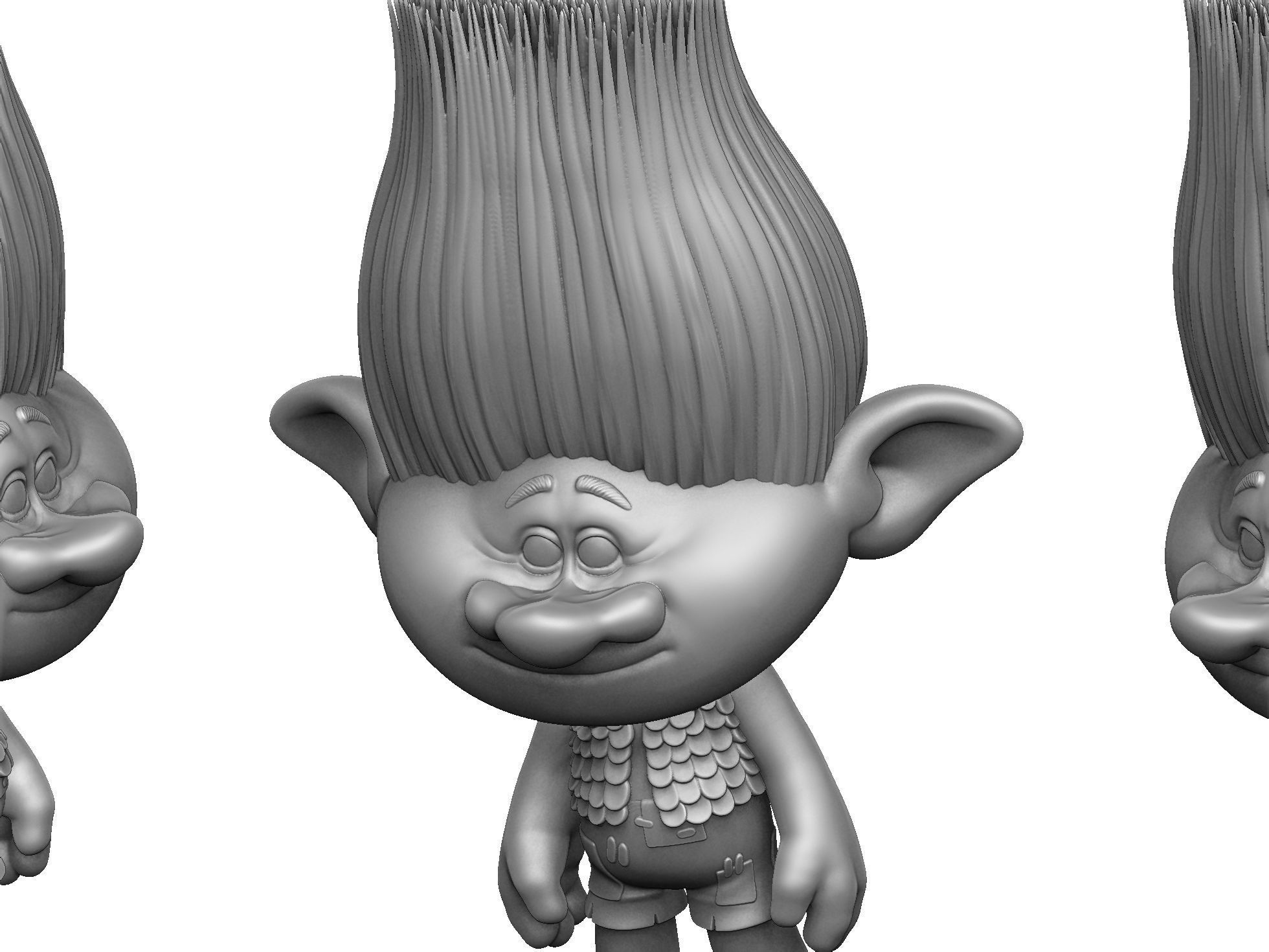 Branch Troll for 3D Printing STL 3D print model_11
