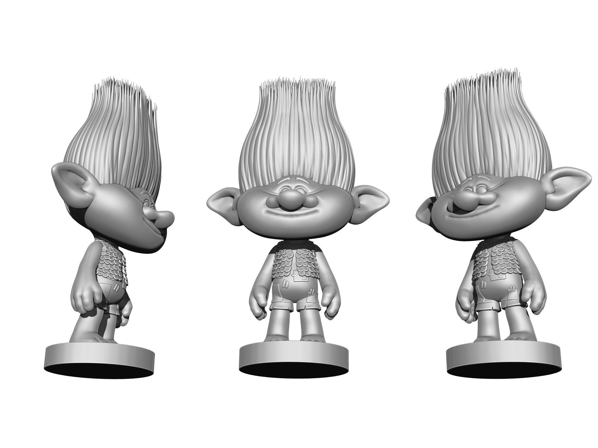 Branch Troll for 3D Printing STL 3D print model_15