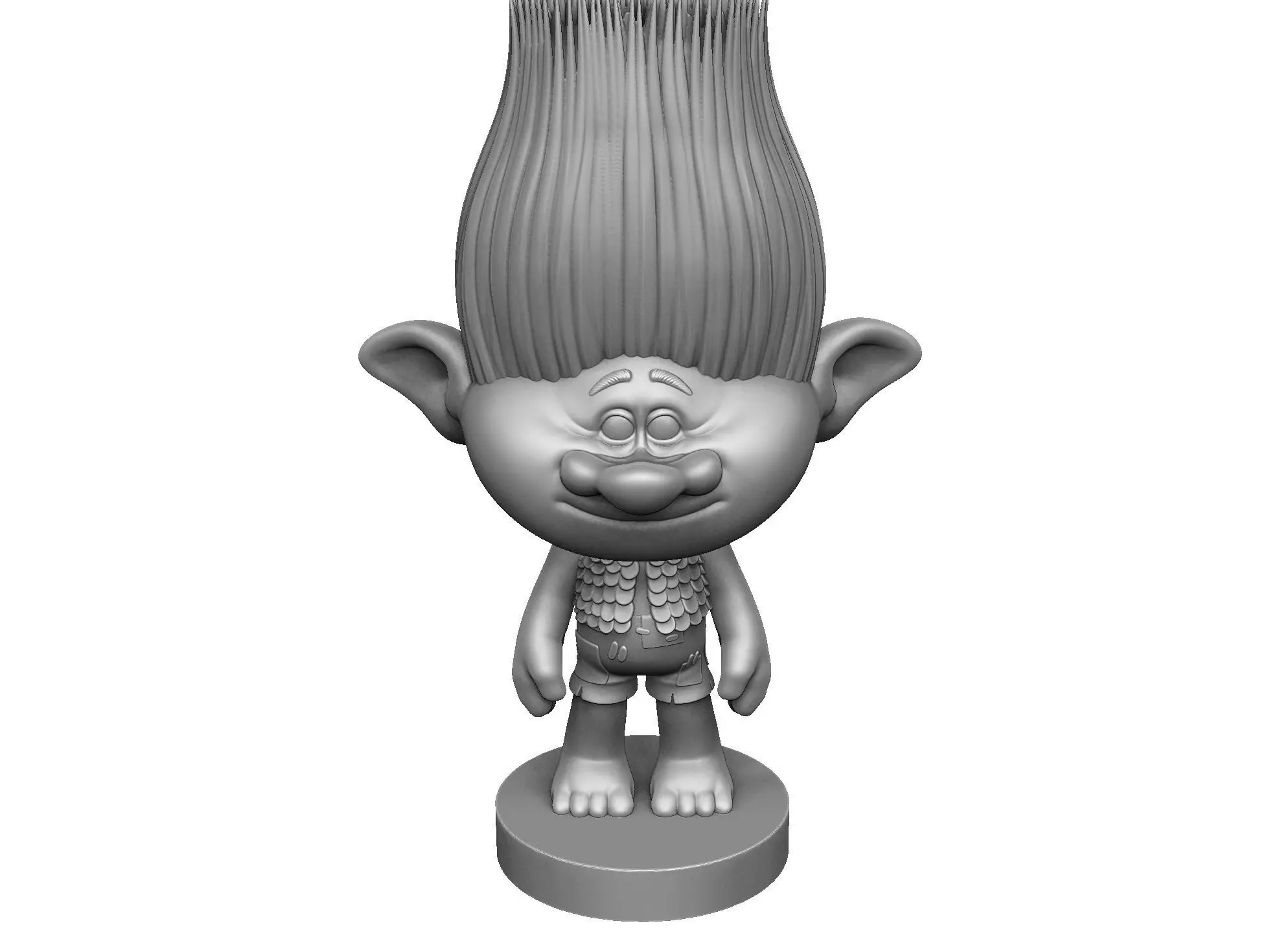 Branch Troll for 3D Printing STL 3D print model_0