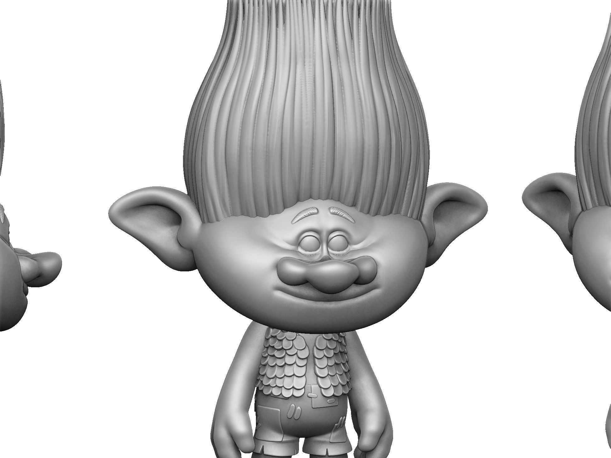 Branch Troll for 3D Printing STL 3D print model_1