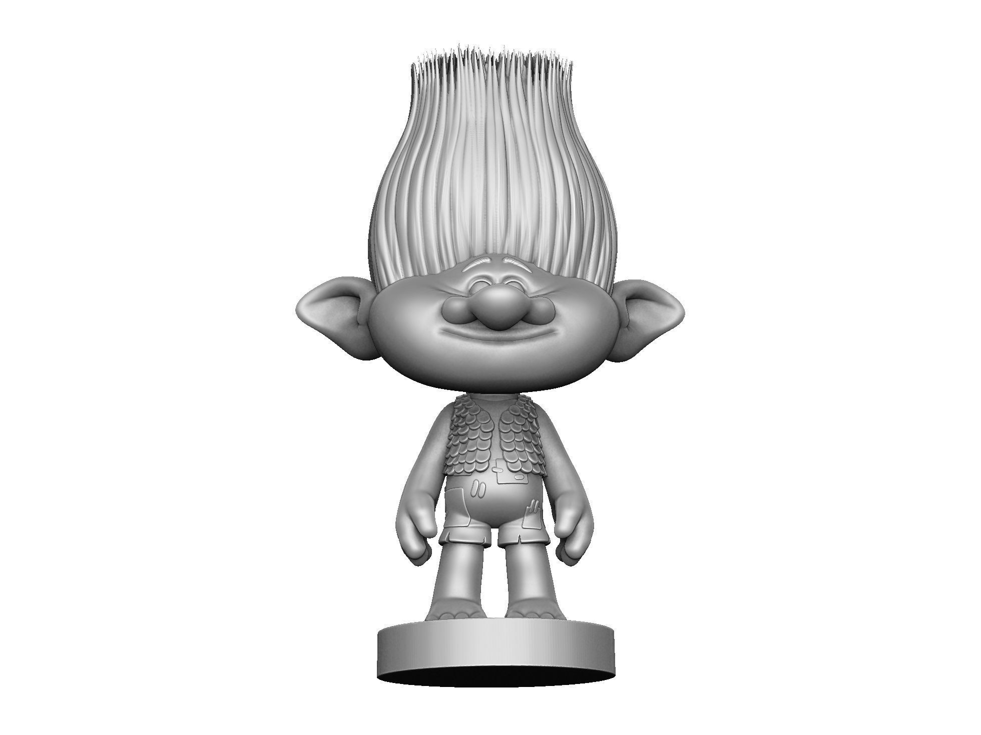 Branch Troll for 3D Printing STL 3D print model_13