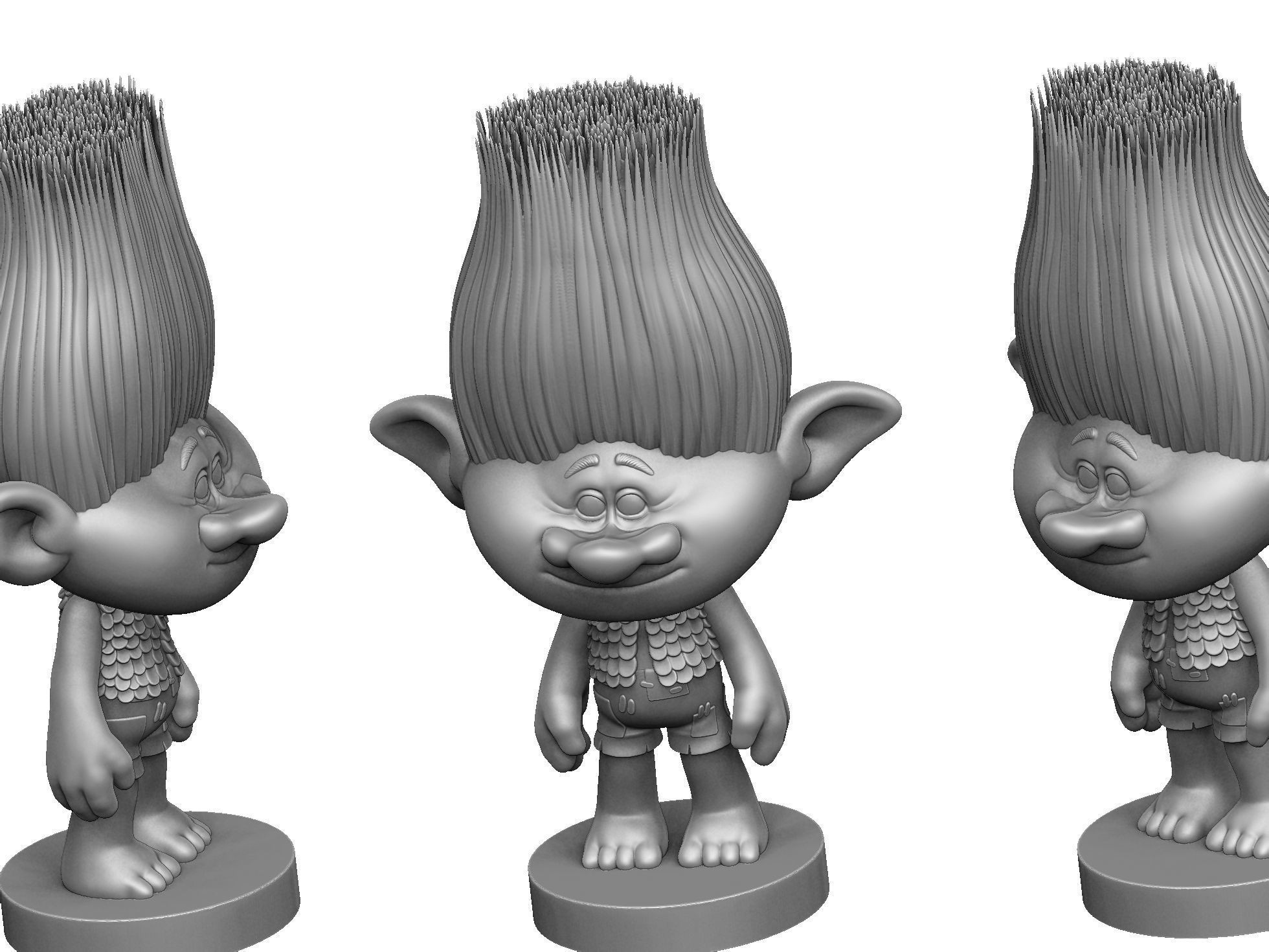 Branch Troll for 3D Printing STL 3D print model_10