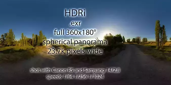 dirt road lake evening 1