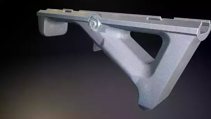 AAA AFG Angled Fore Grip Game Ready PBR Low-poly 3D model