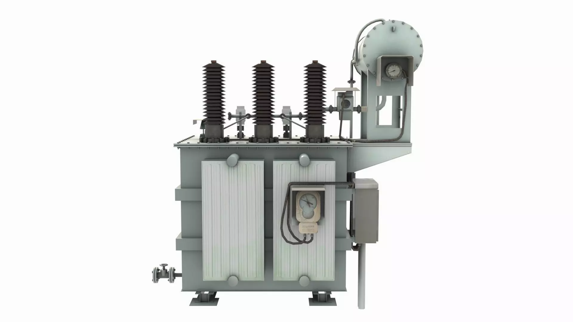 Power Transformer For Distribution Station 2 3D model
