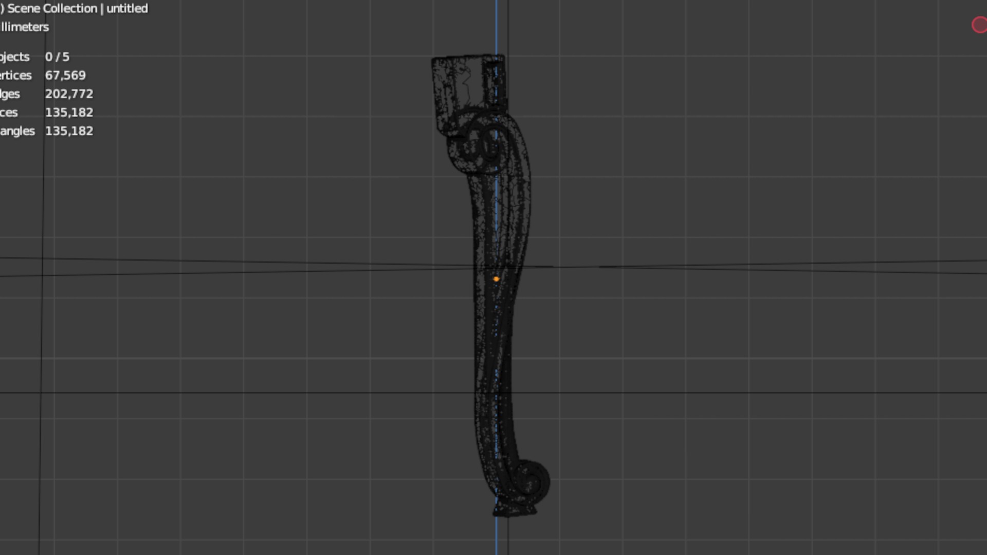 CNC table leg furniture 42 3D print model_5