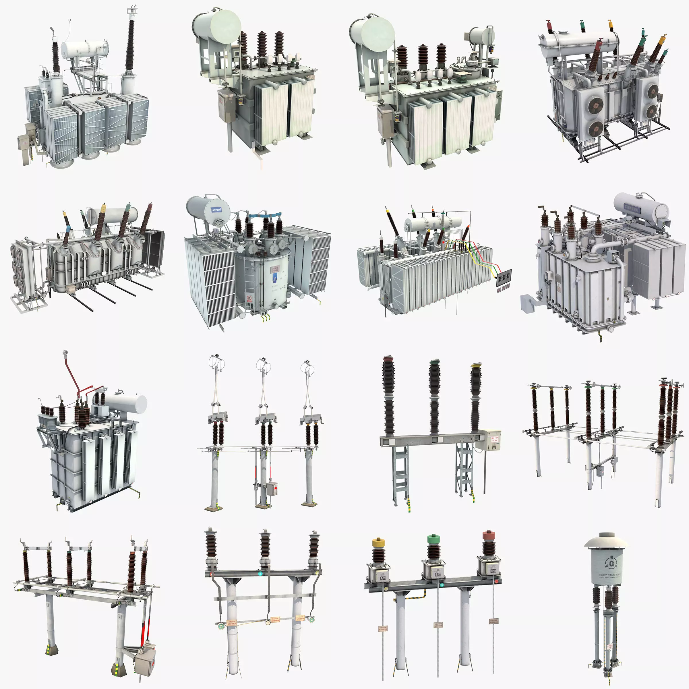 Collection of Electrial Equipment 3D model