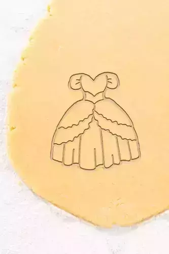 Princess Dress Cookie Cutter - Biscuit Cutter