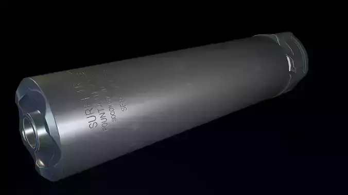 AAA SOCOM Suppresser Game Ready PBR Low-poly 3D model