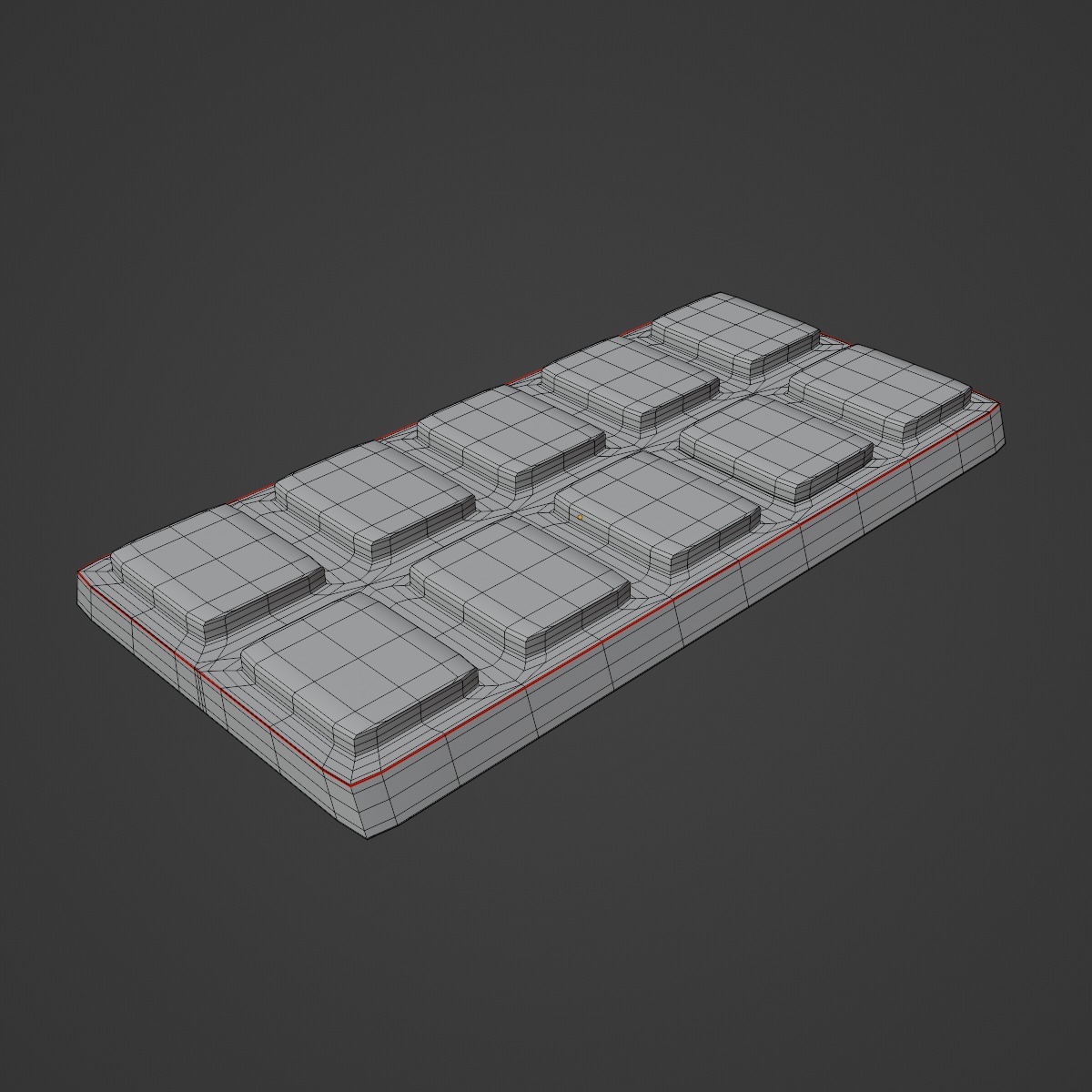 Stylized Chocolate 02 Low-poly 3D model_9