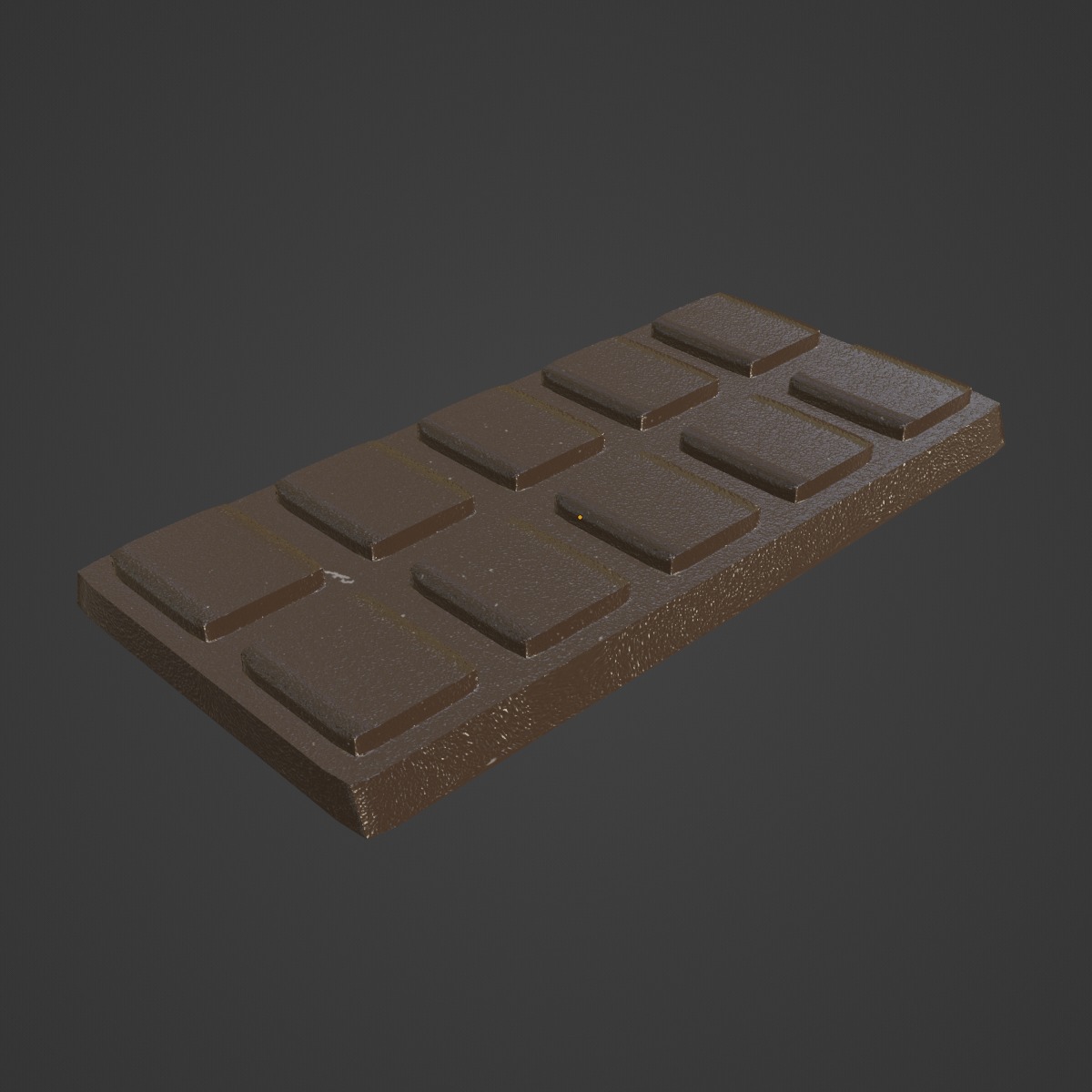 Stylized Chocolate 02 Low-poly 3D model_6