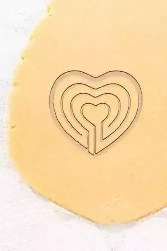 Heart Labyrinth Cookie Cutter - Biscuit Cutter