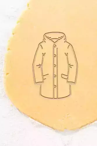 Coat Cookie Cutter - Biscuit Cutter