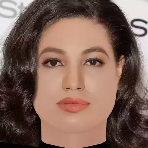 Jurnee Smollett Head - No Hair - Low poly head for game 