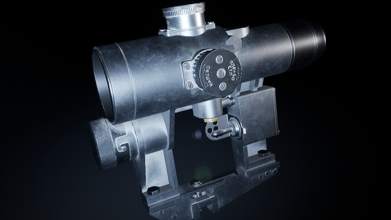 AAA PSO Scope Game Ready PBR Low-poly 3D model_9