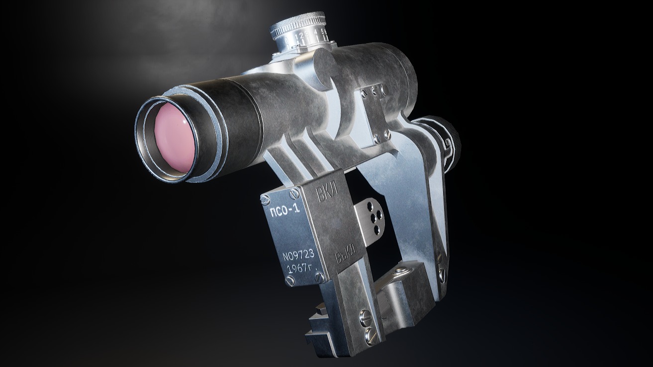 AAA PSO Scope Game Ready PBR Low-poly 3D model_1