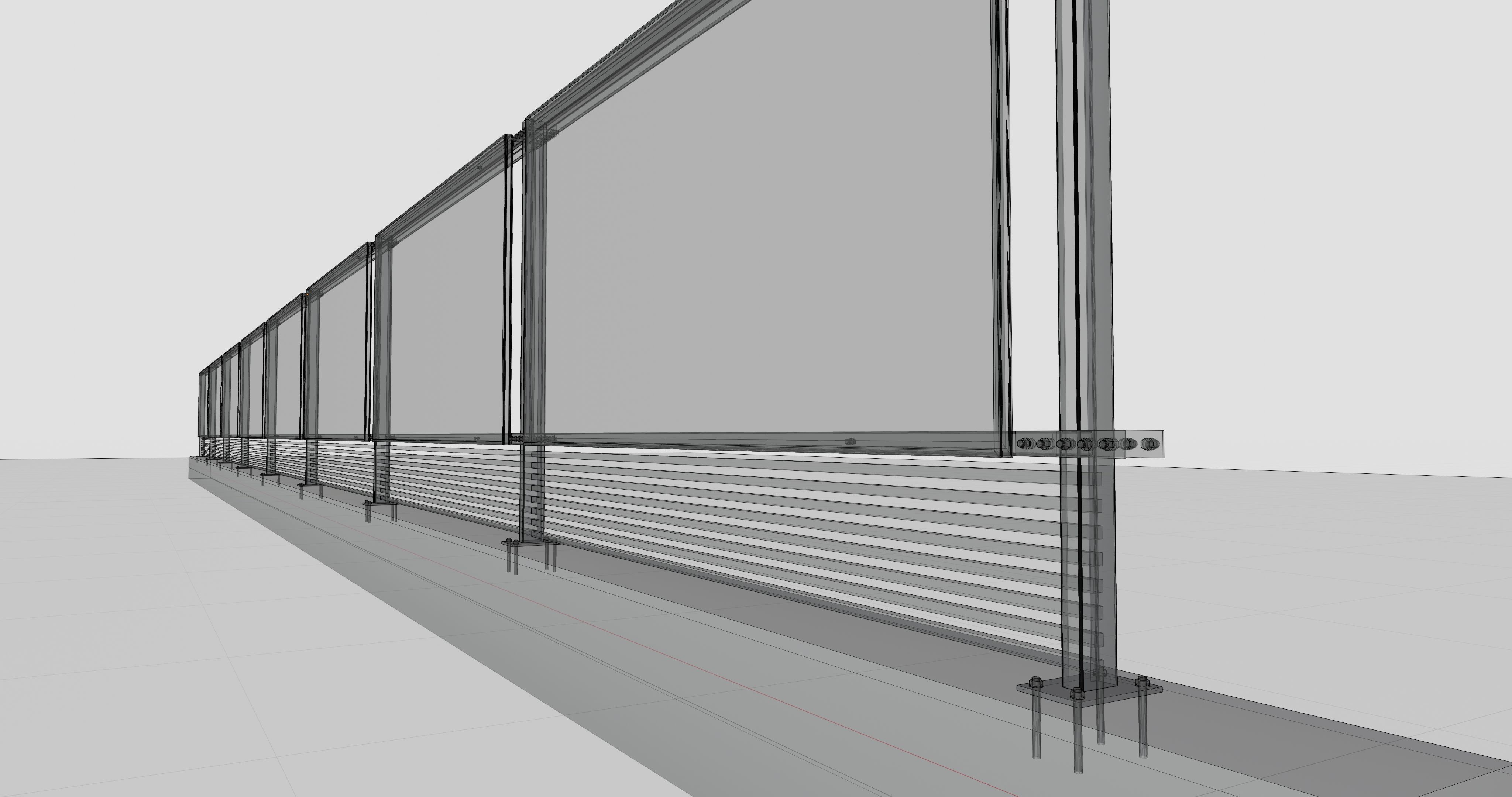 Solar Panel Wall Type-1 3D model_18