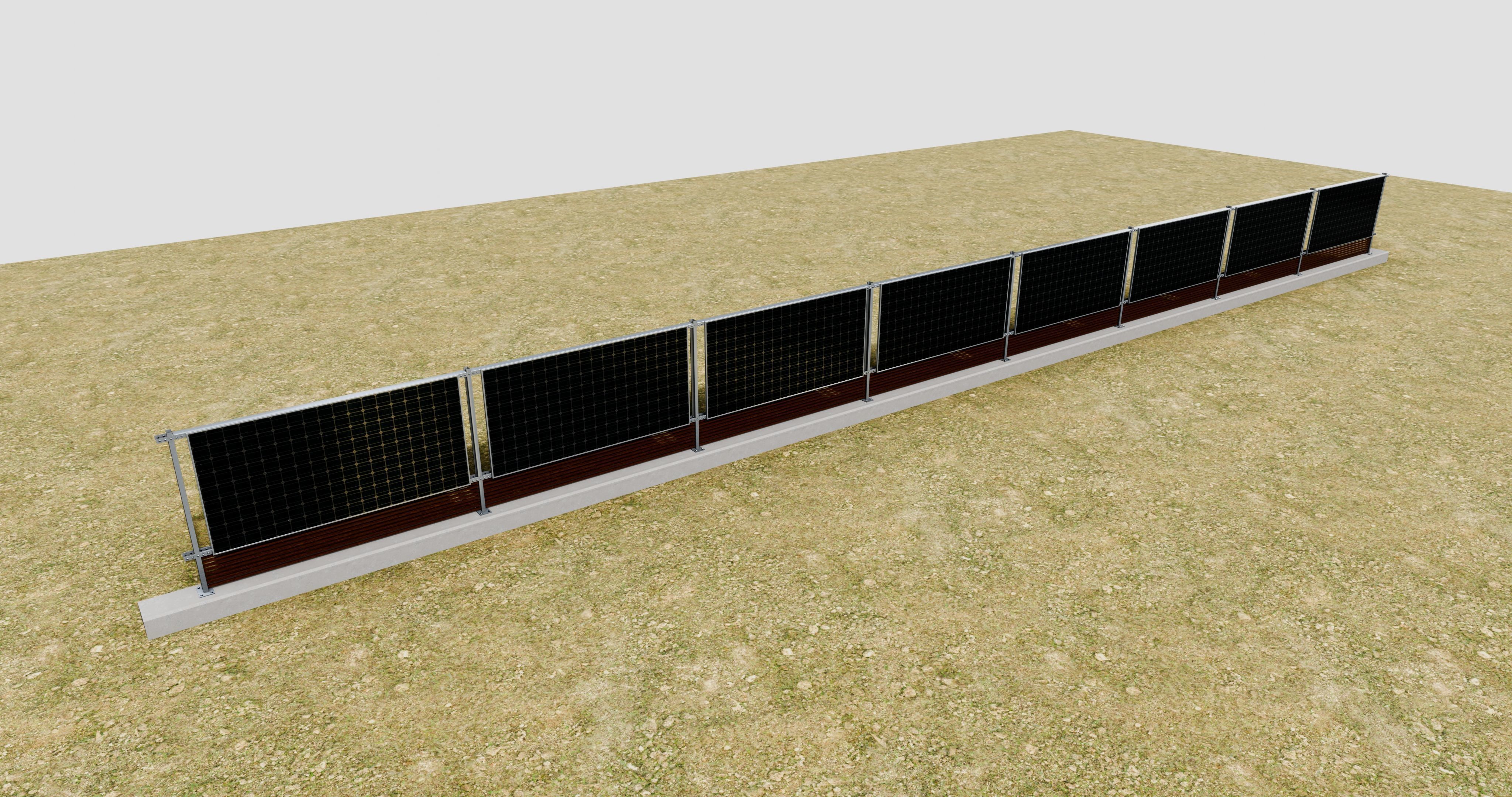 Solar Panel Wall Type-1 3D model_16