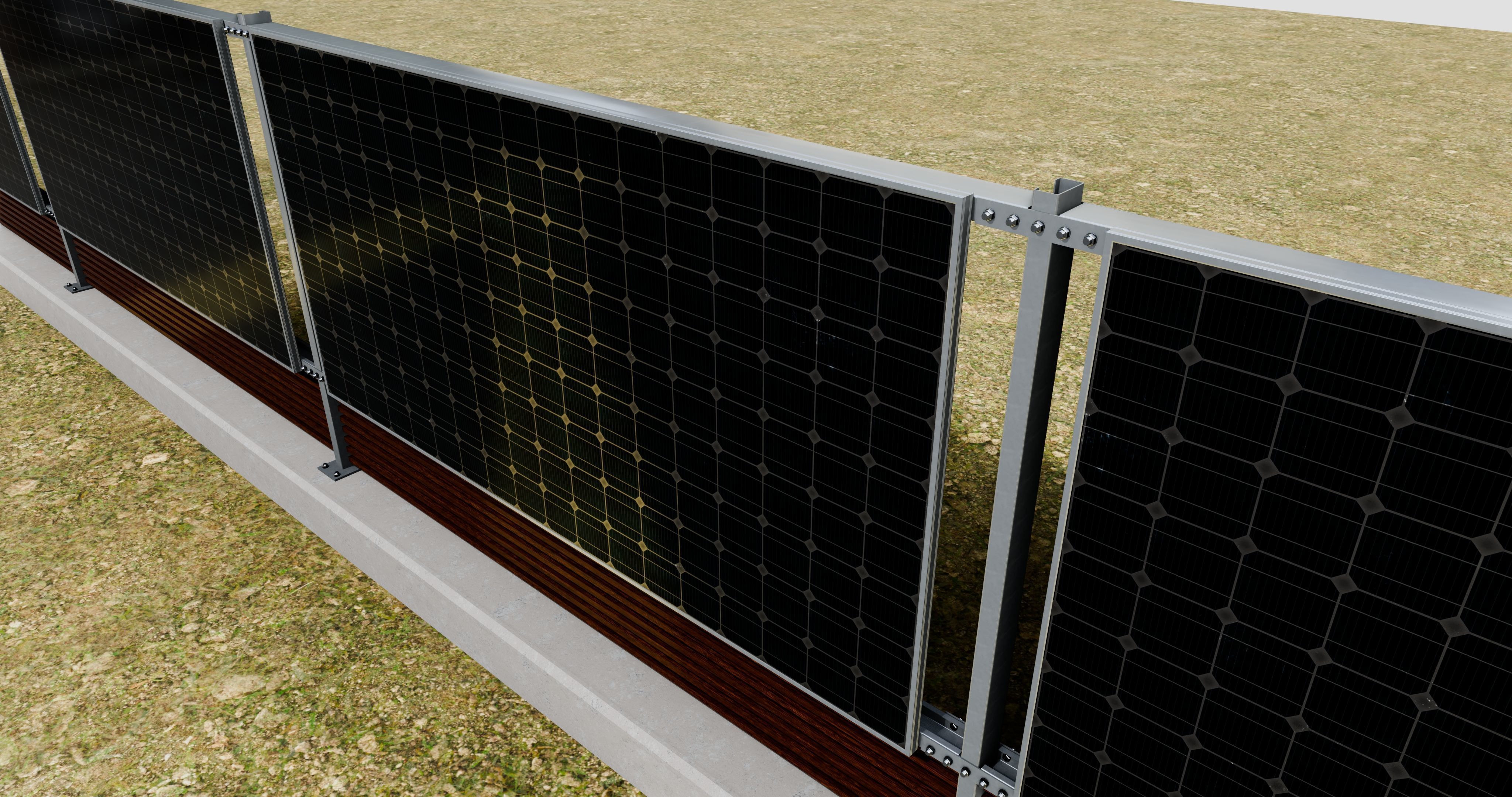 Solar Panel Wall Type-1 3D model_3
