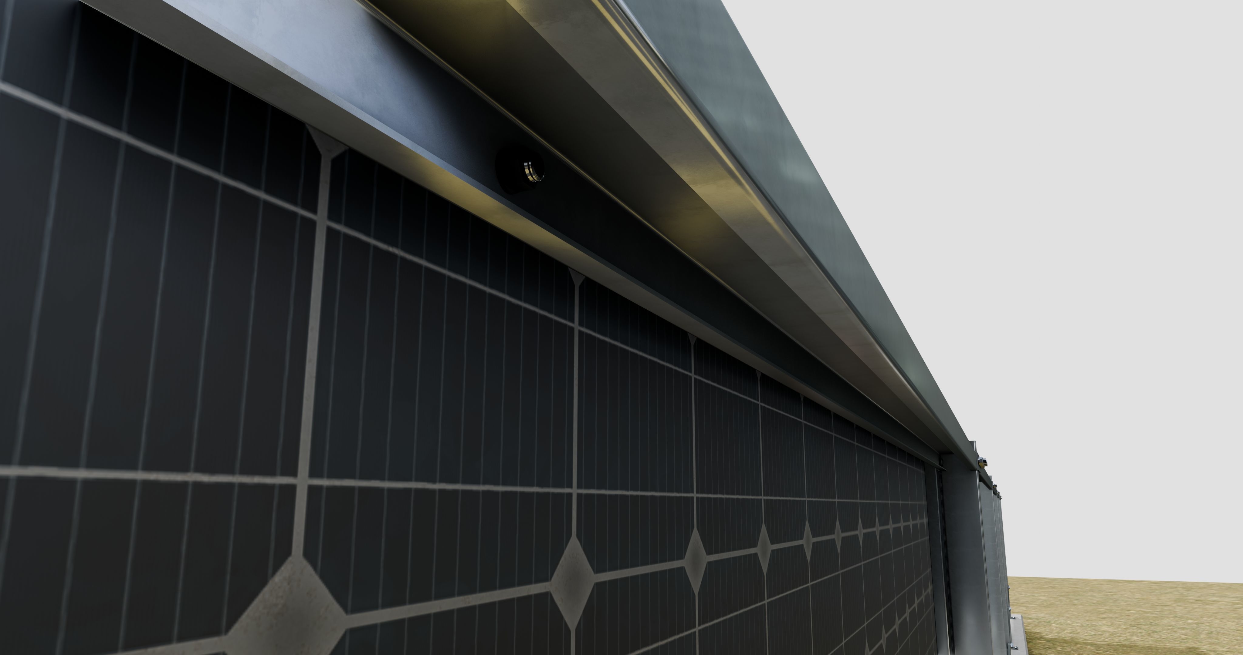 Solar Panel Wall Type-1 3D model_9