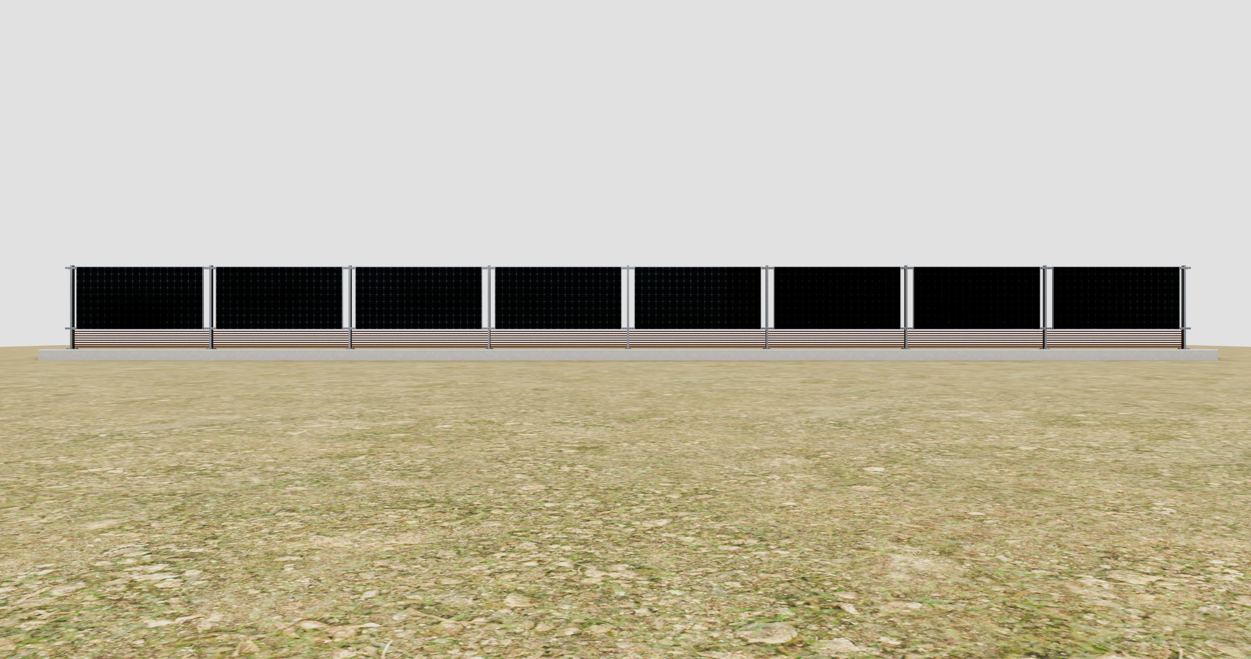 Solar Panel Wall Type-1 3D model_15