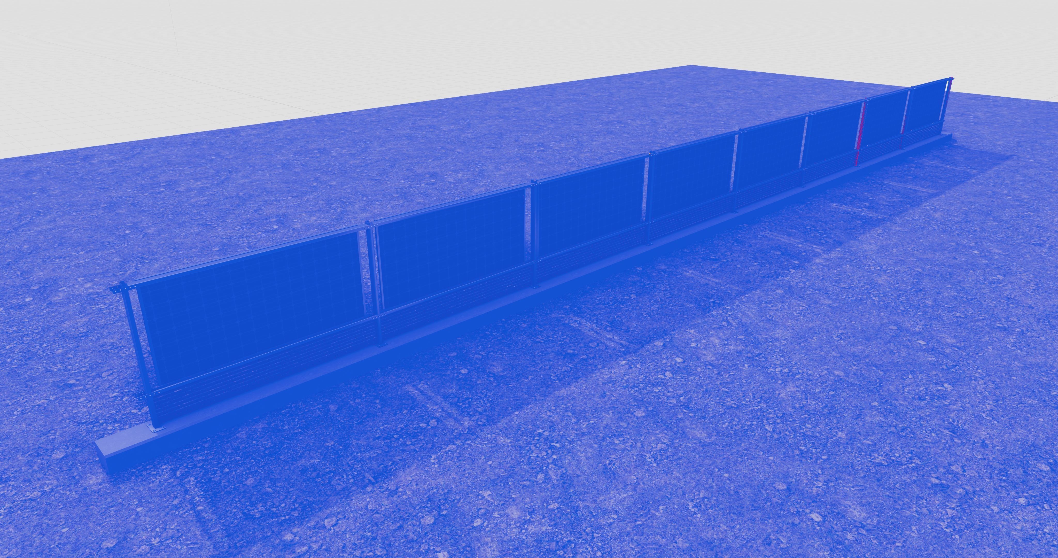 Solar Panel Wall Type-1 3D model_17