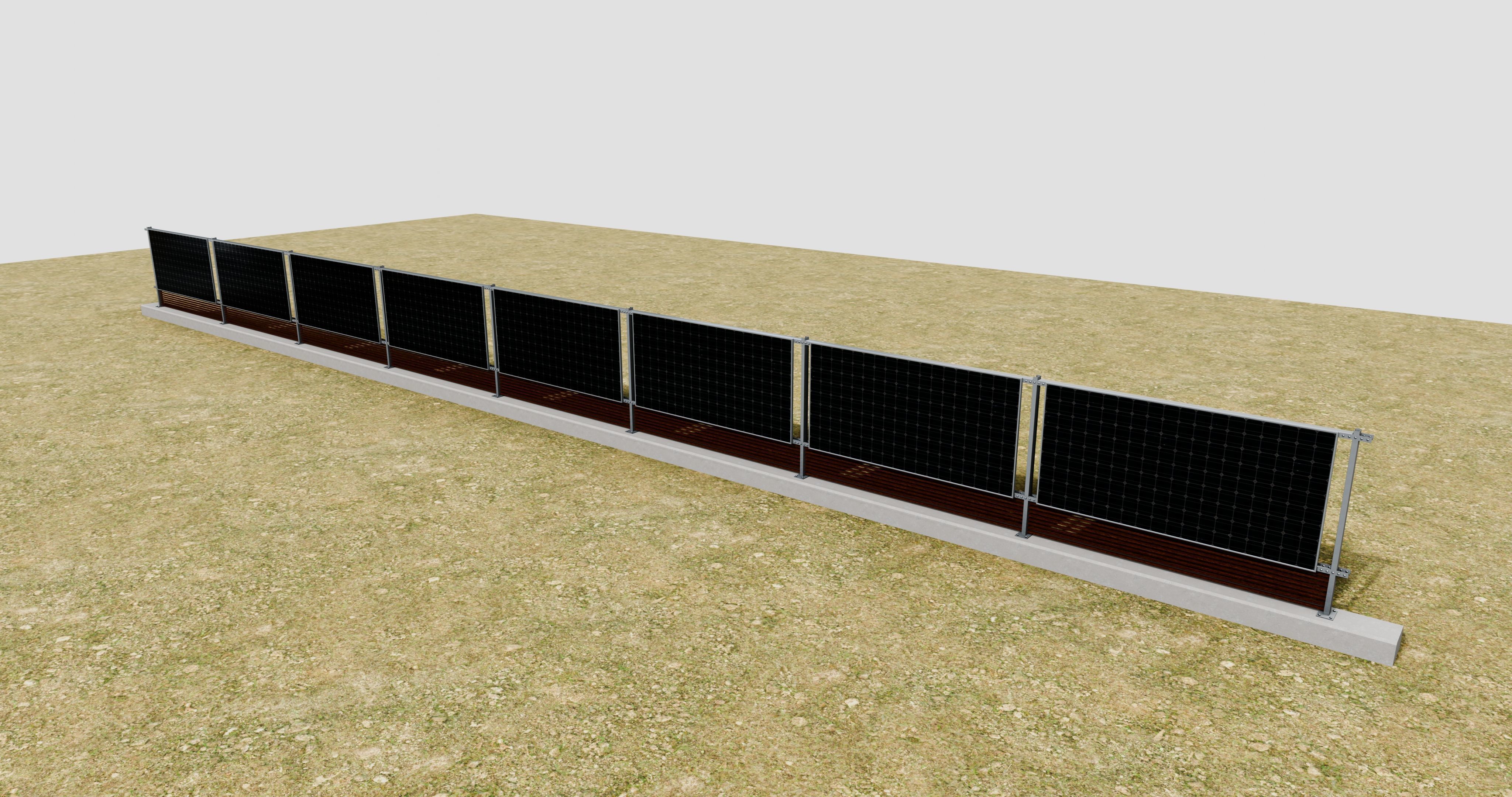 Solar Panel Wall Type-1 3D model_24