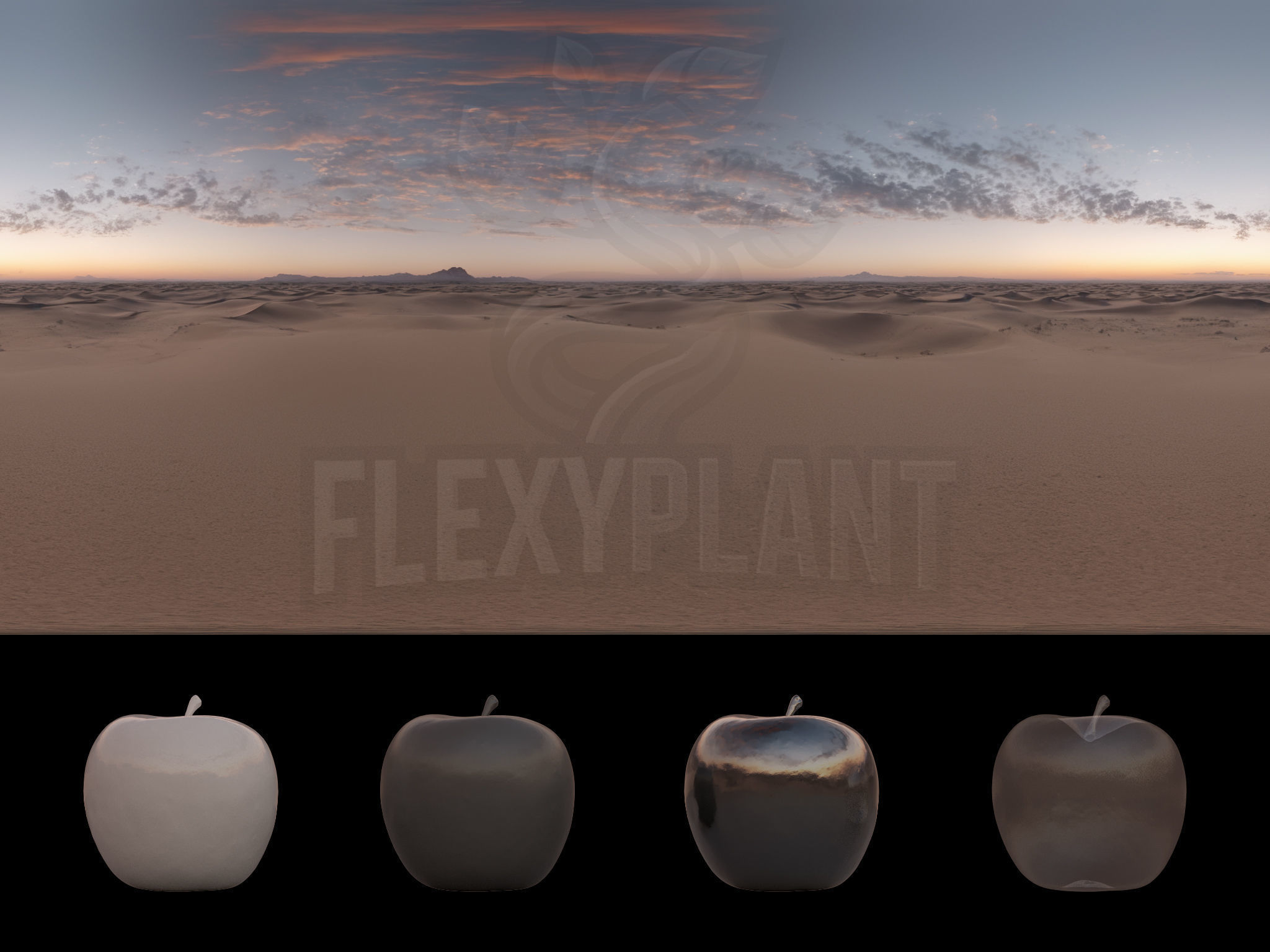 Realistic HDRI 19pcs 12k Desert Low-poly 3D model_7