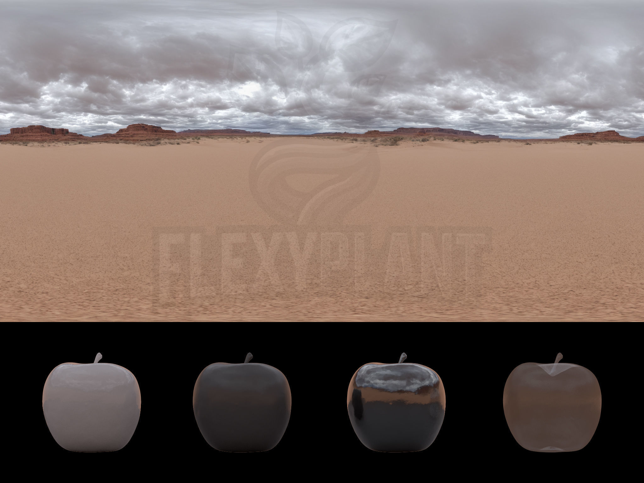Realistic HDRI 19pcs 12k Desert Low-poly 3D model_8
