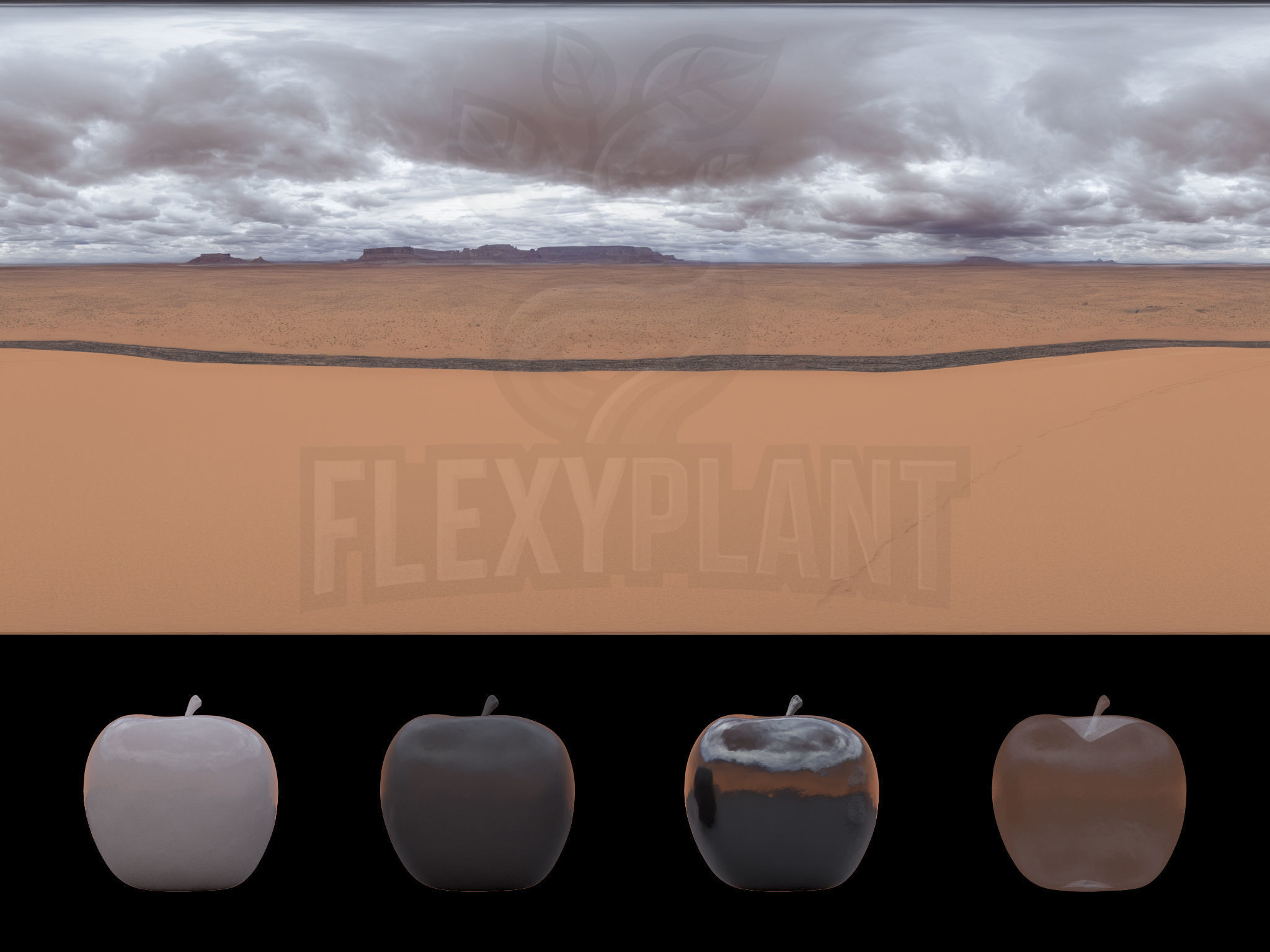 Realistic HDRI 19pcs 12k Desert Low-poly 3D model_13