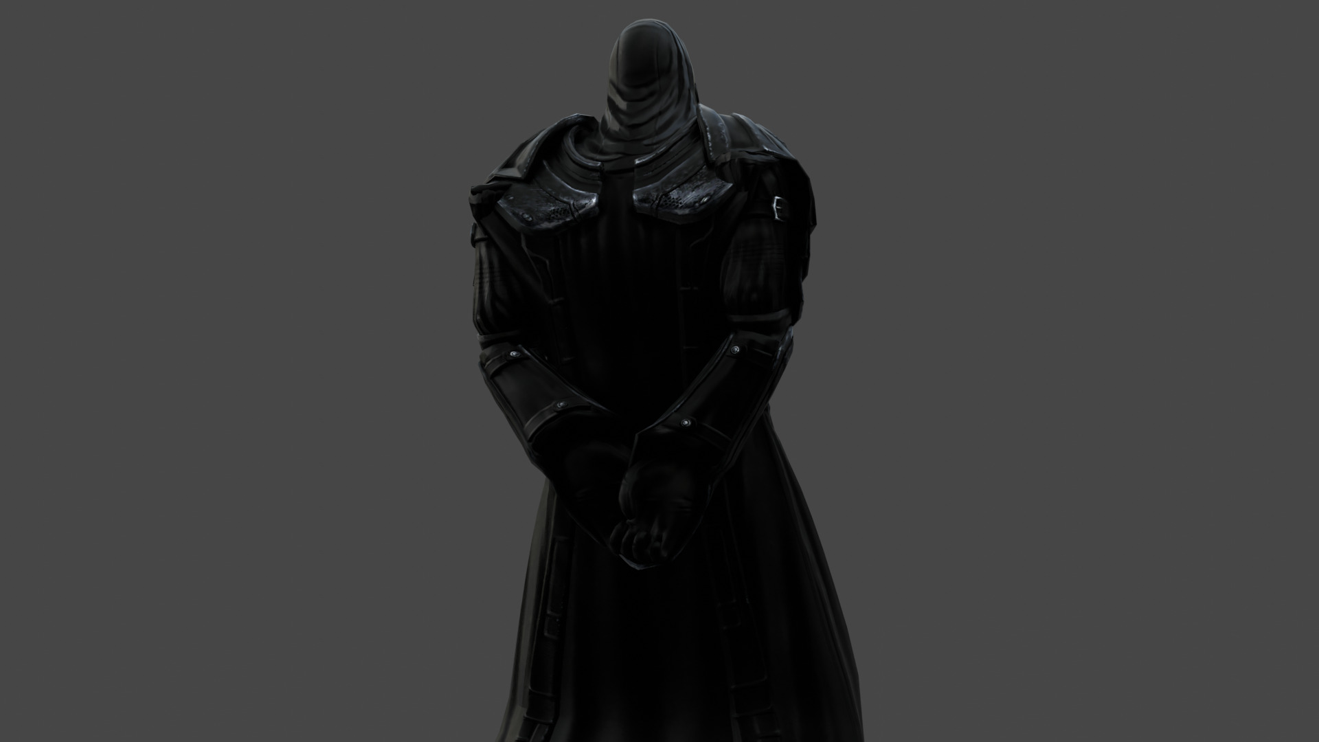 Dark Enforcer Sci-Fi Soldier Rigged and Game Ready 3D Model Low-poly 3D model_7