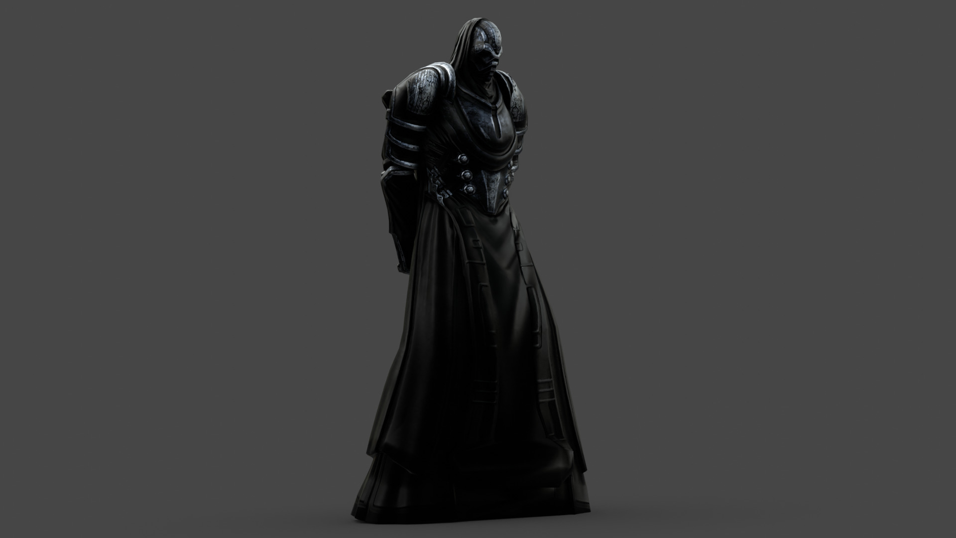 Dark Enforcer Sci-Fi Soldier Rigged and Game Ready 3D Model Low-poly 3D model_3