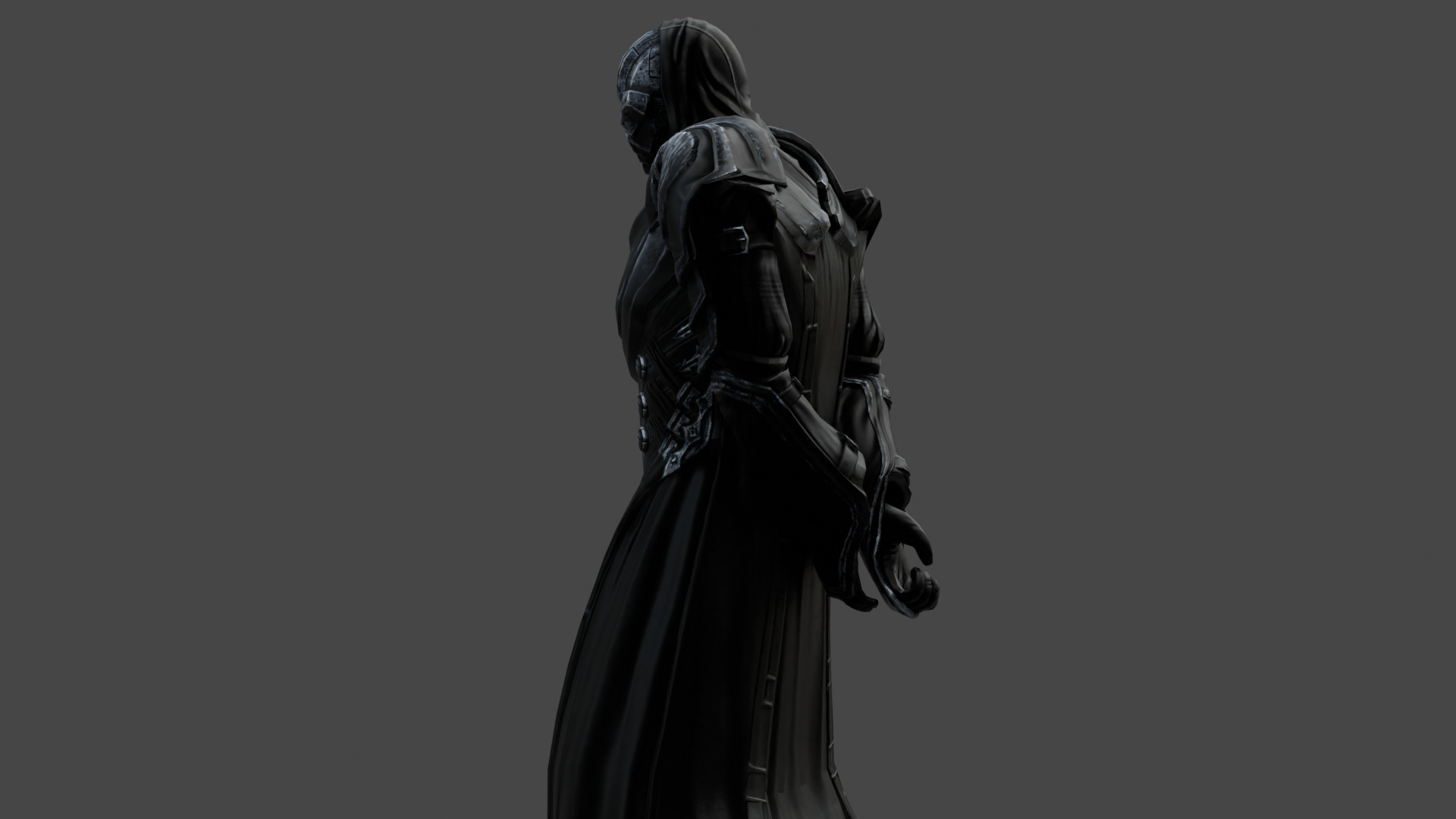 Dark Enforcer Sci-Fi Soldier Rigged and Game Ready 3D Model Low-poly 3D model_6