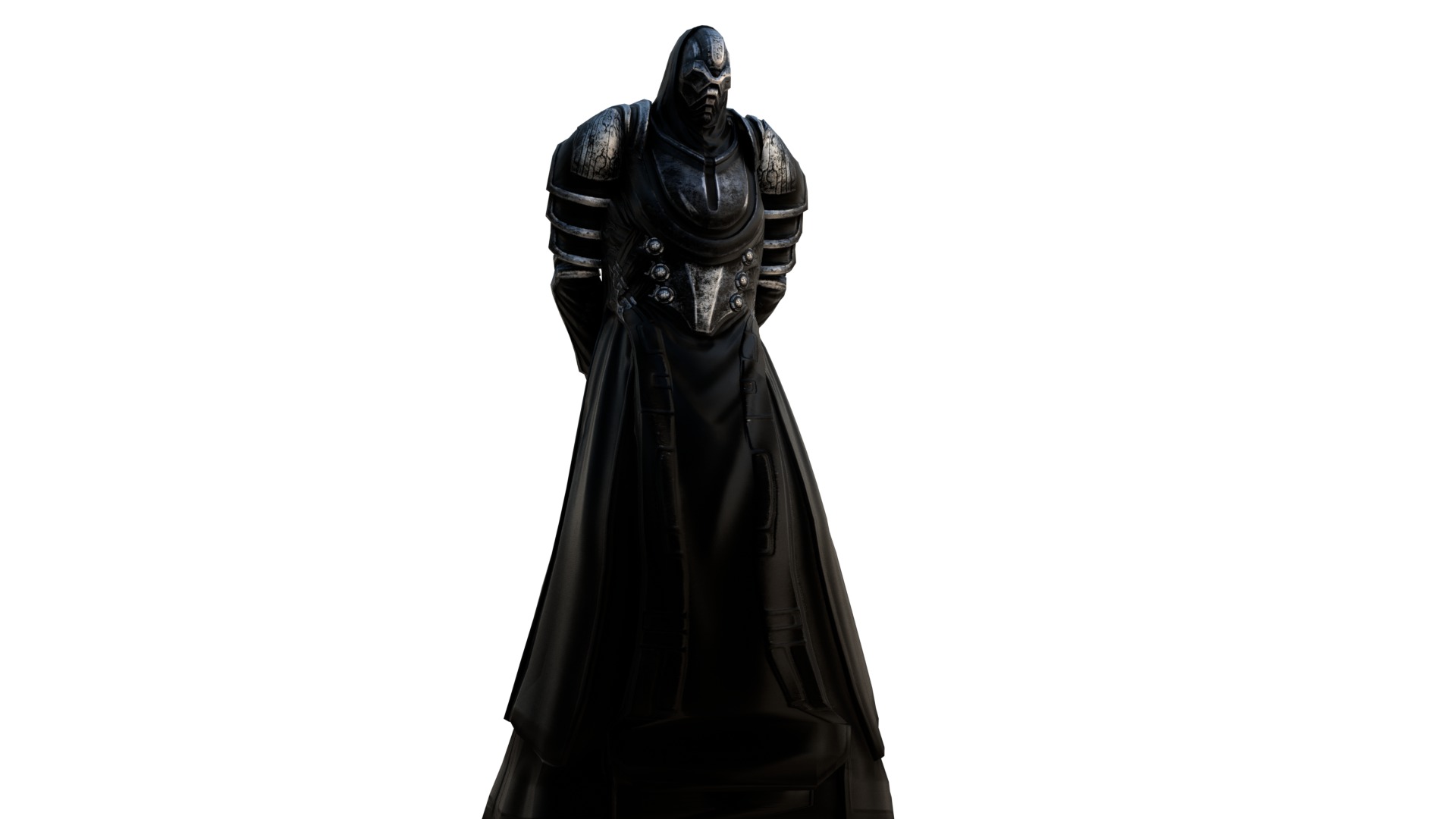 Dark Enforcer Sci-Fi Soldier Rigged and Game Ready 3D Model Low-poly 3D model_12