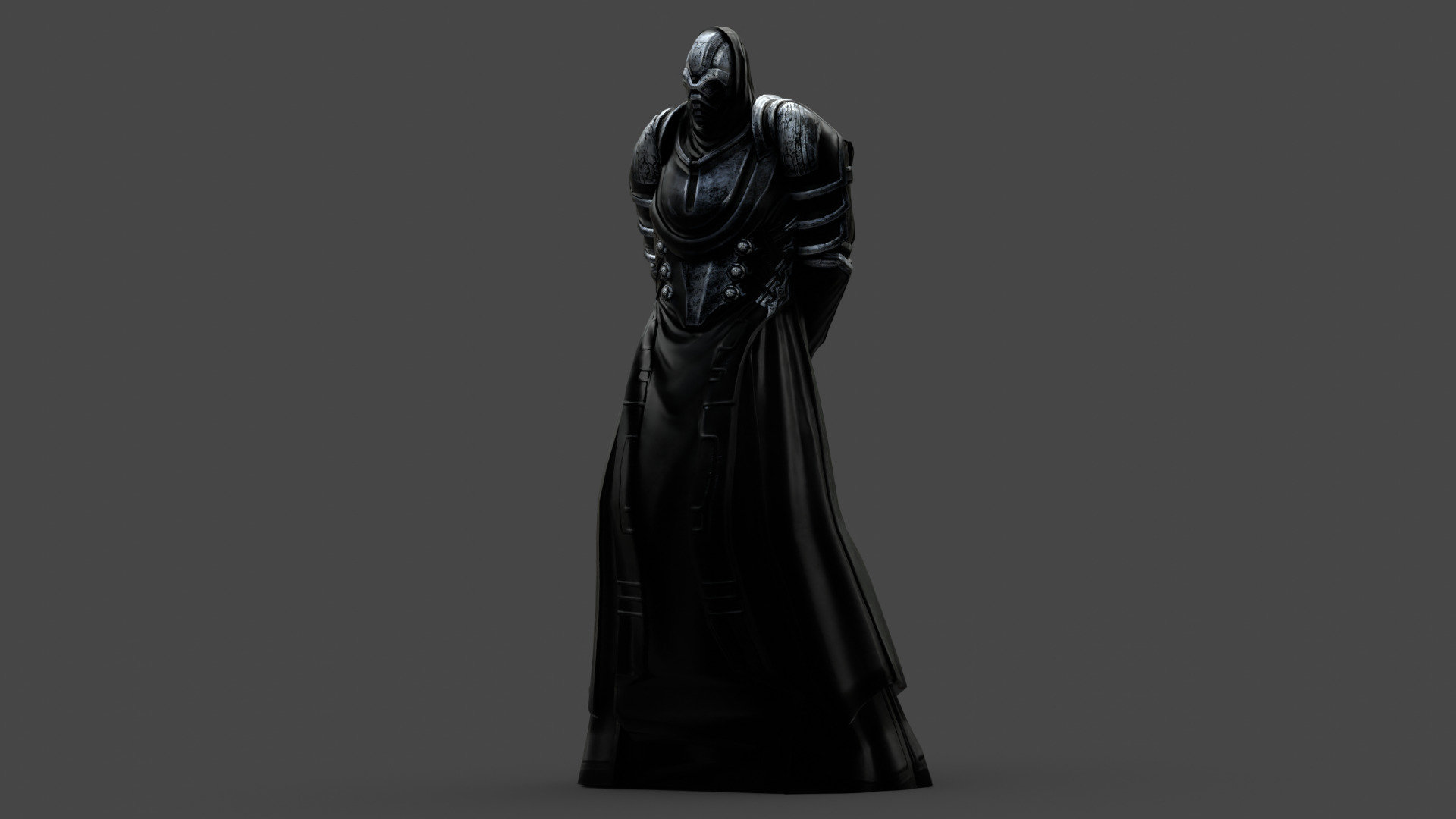 Dark Enforcer Sci-Fi Soldier Rigged and Game Ready 3D Model Low-poly 3D model_4