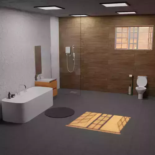 bathroom Low-poly 3D model