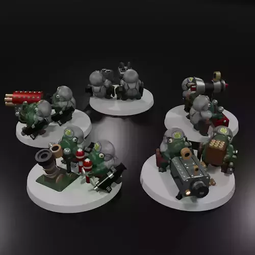 Pond Defense Force - Advanced Armaments Squad 3D print model