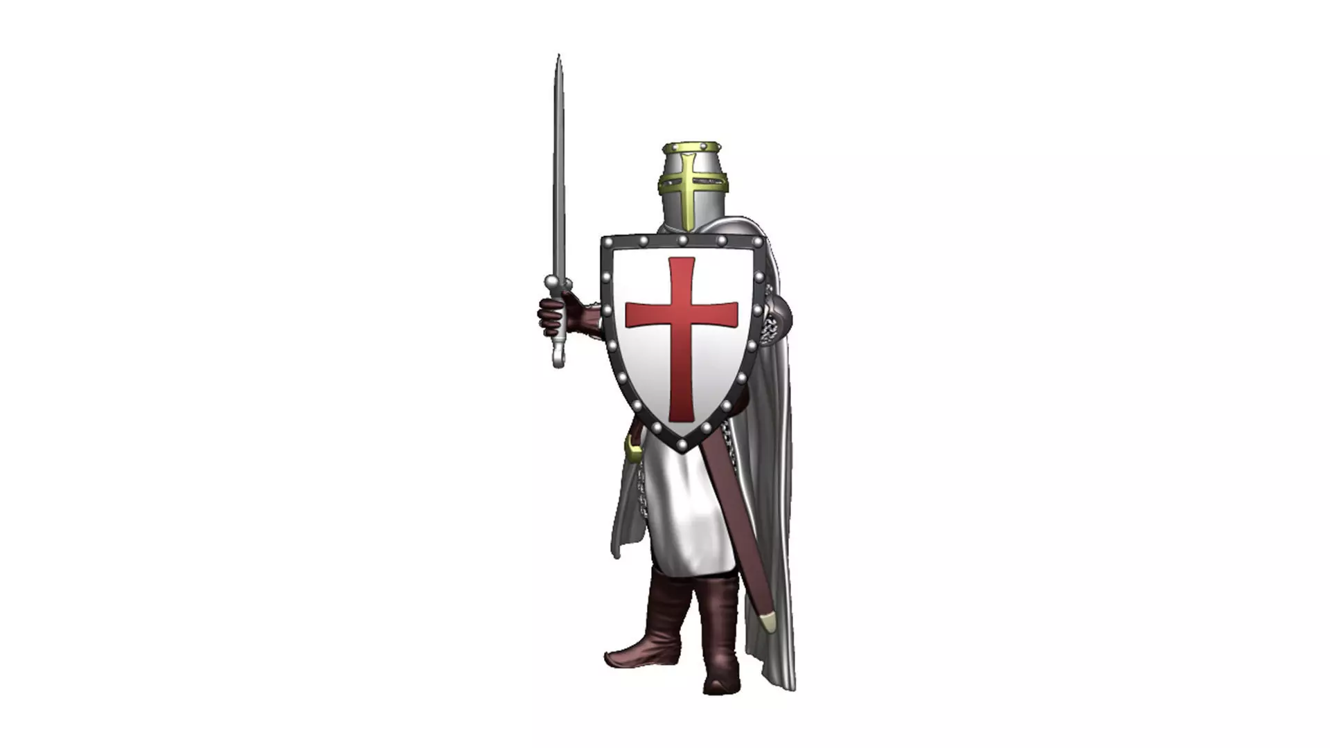 Crusader Infantry 4 3D print model
