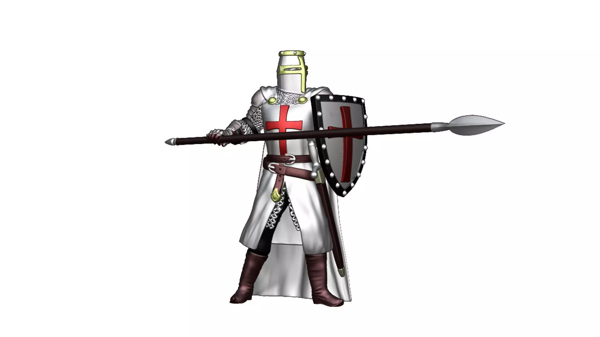 Crusader Infantry 5 3D print model