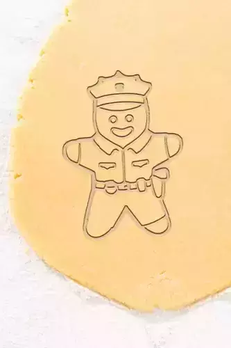 Ginger Police Cookie Cutter - Biscuit Cutter