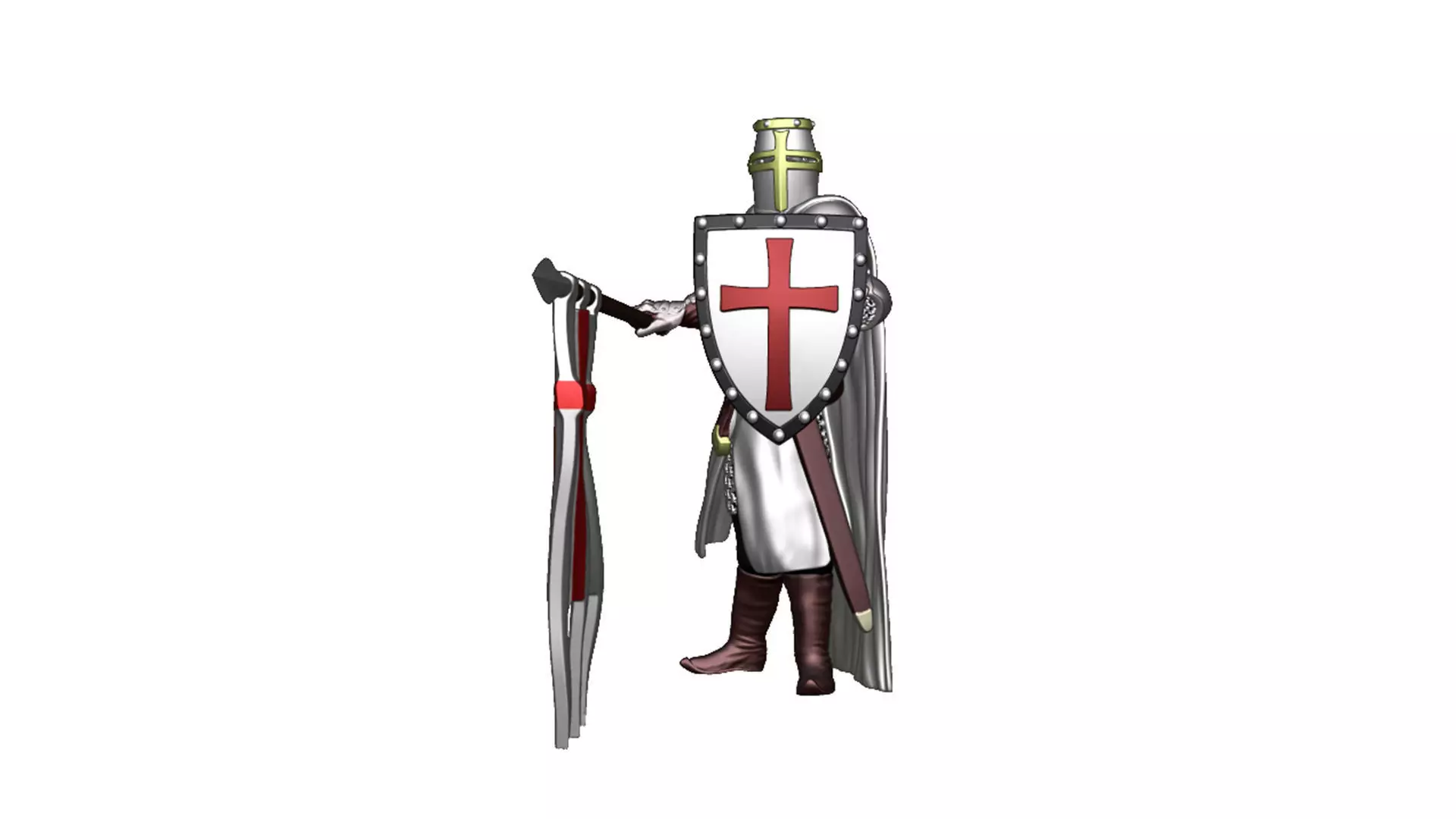 Crusader Infantry 6 3D print model
