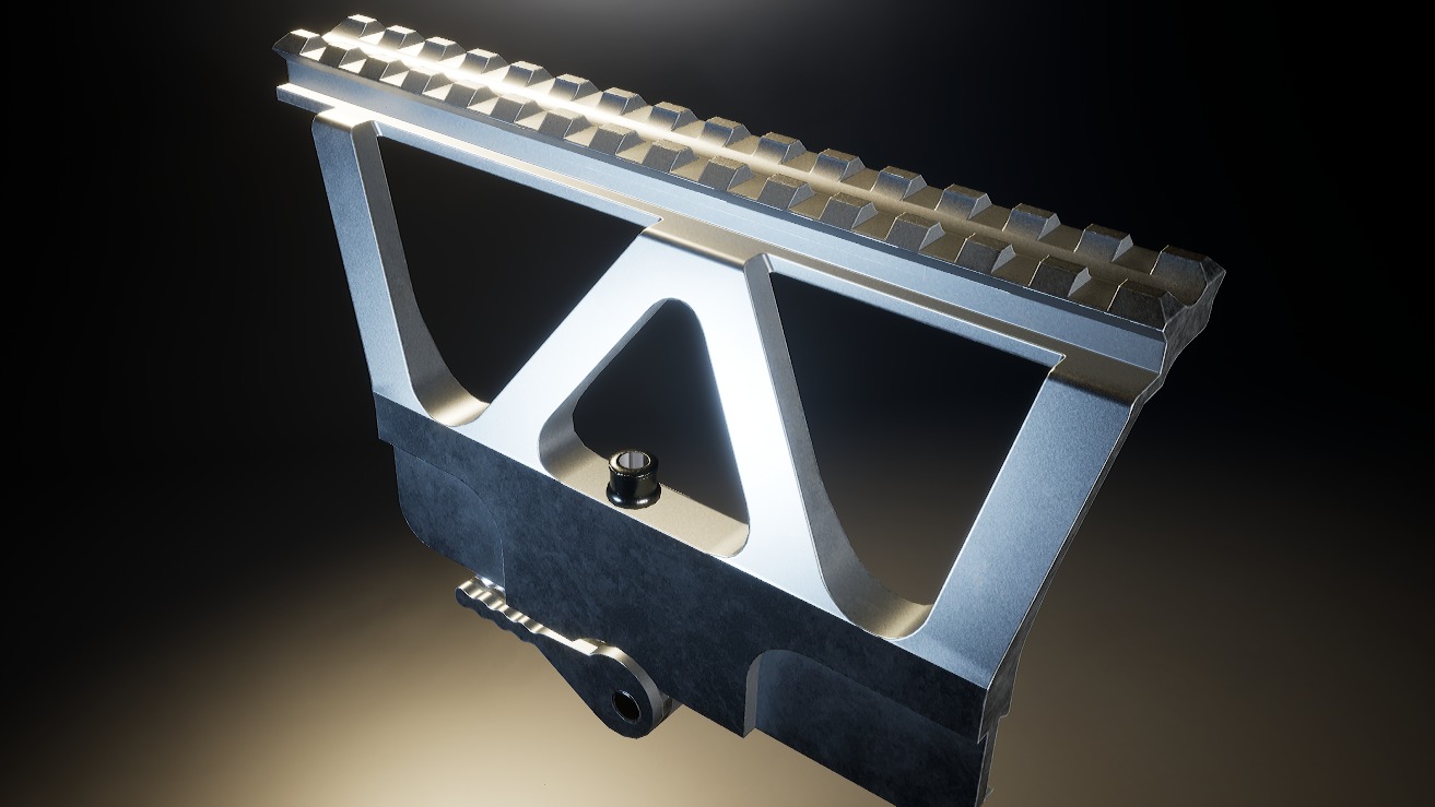 AAA Side Rail Mount Game Ready PBR Low-poly 3D model_4