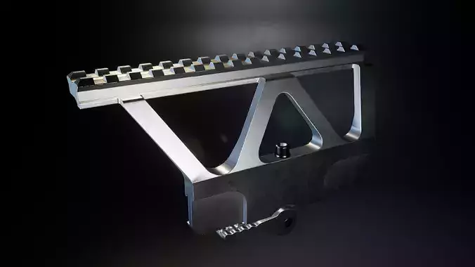 AAA Side Rail Mount Game Ready PBR Low-poly 3D model
