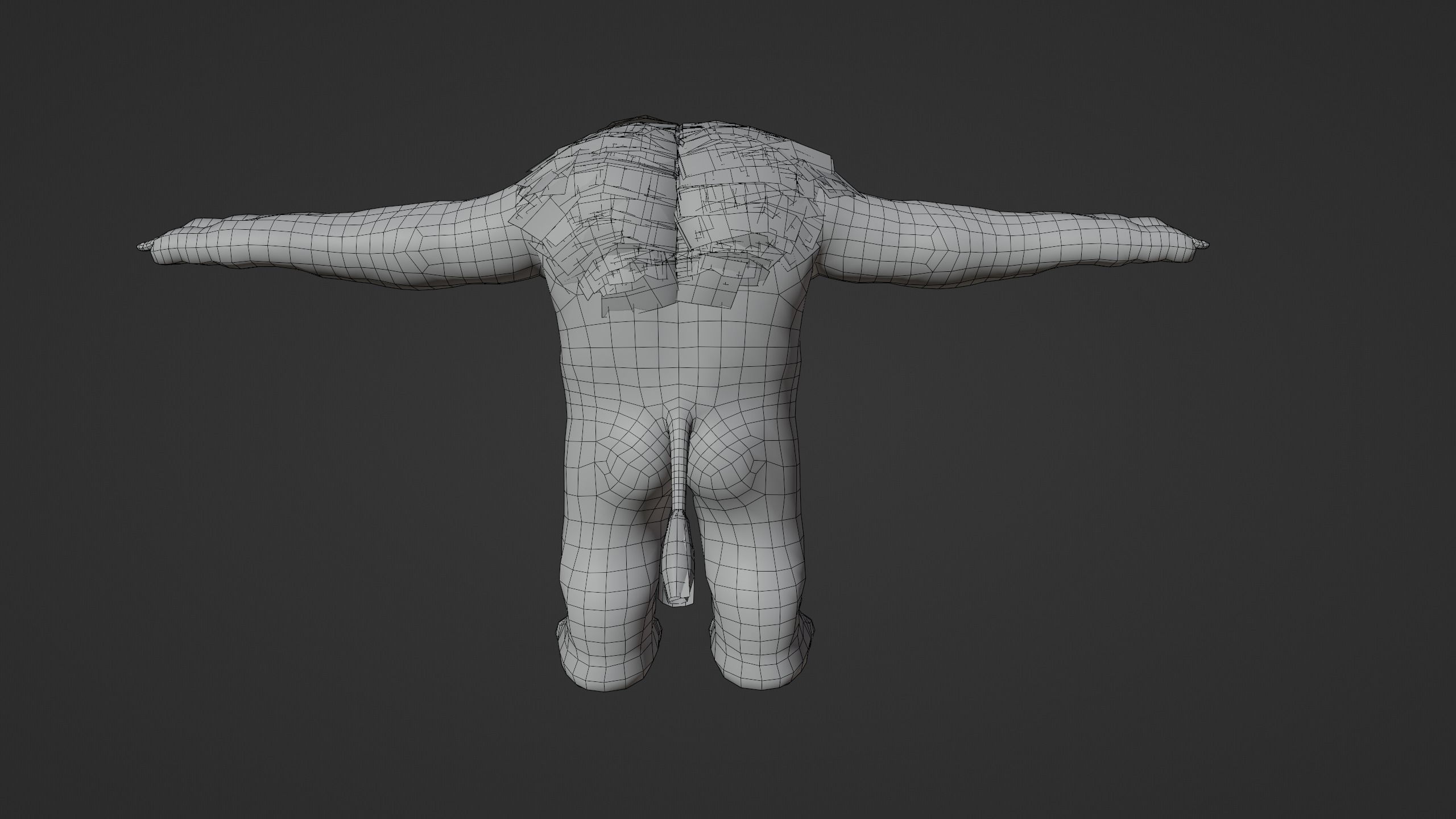 Minotaur monster Low-poly 3D model_6