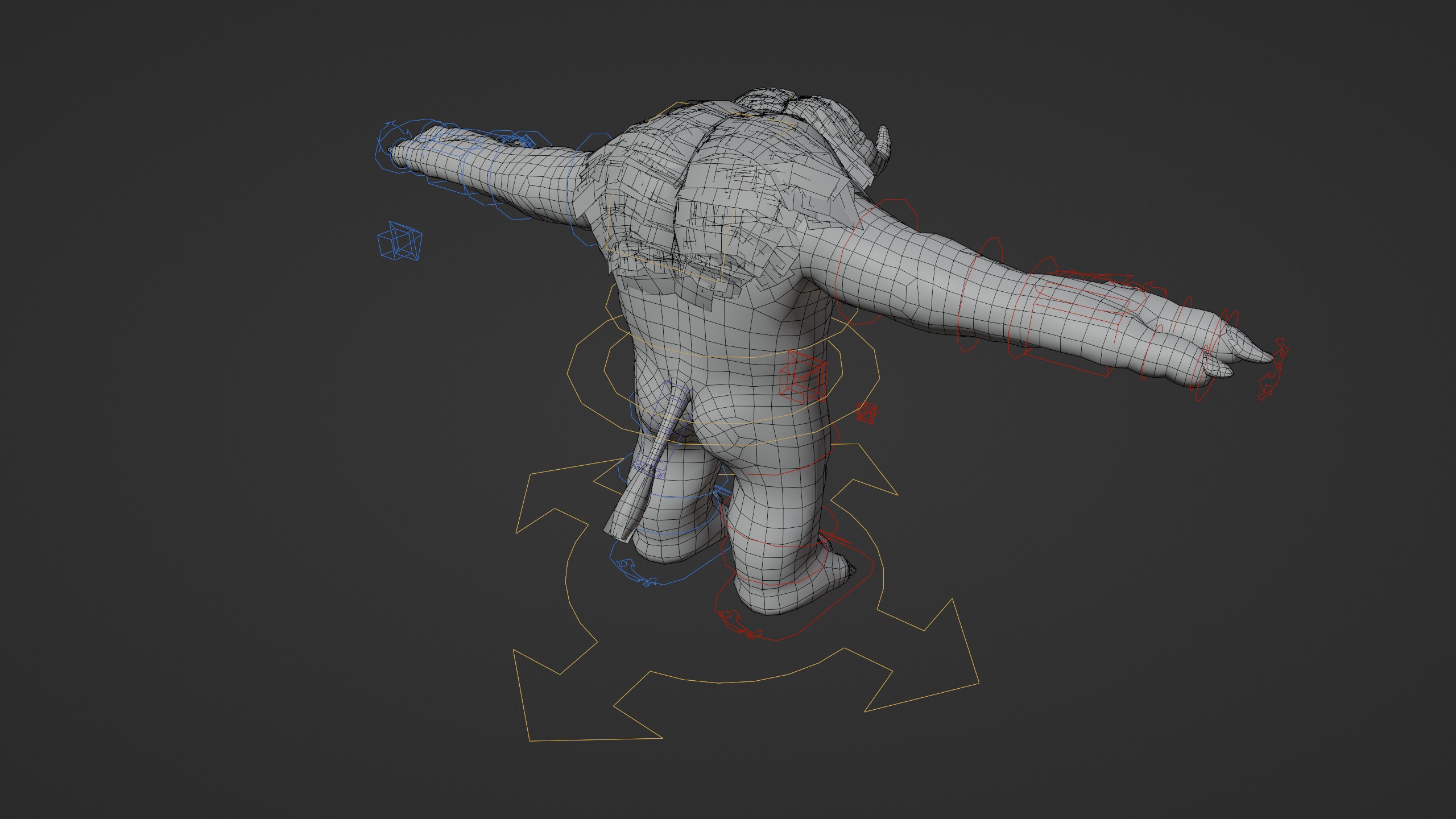 Minotaur monster Low-poly 3D model_10