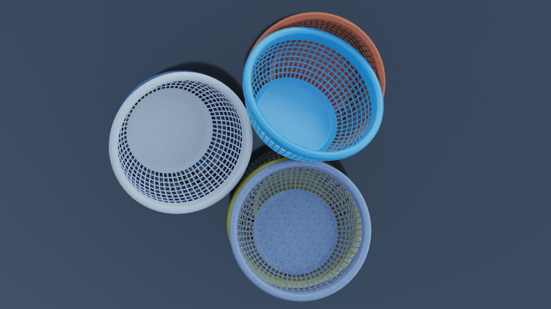 Plastic Basket 3D model_2