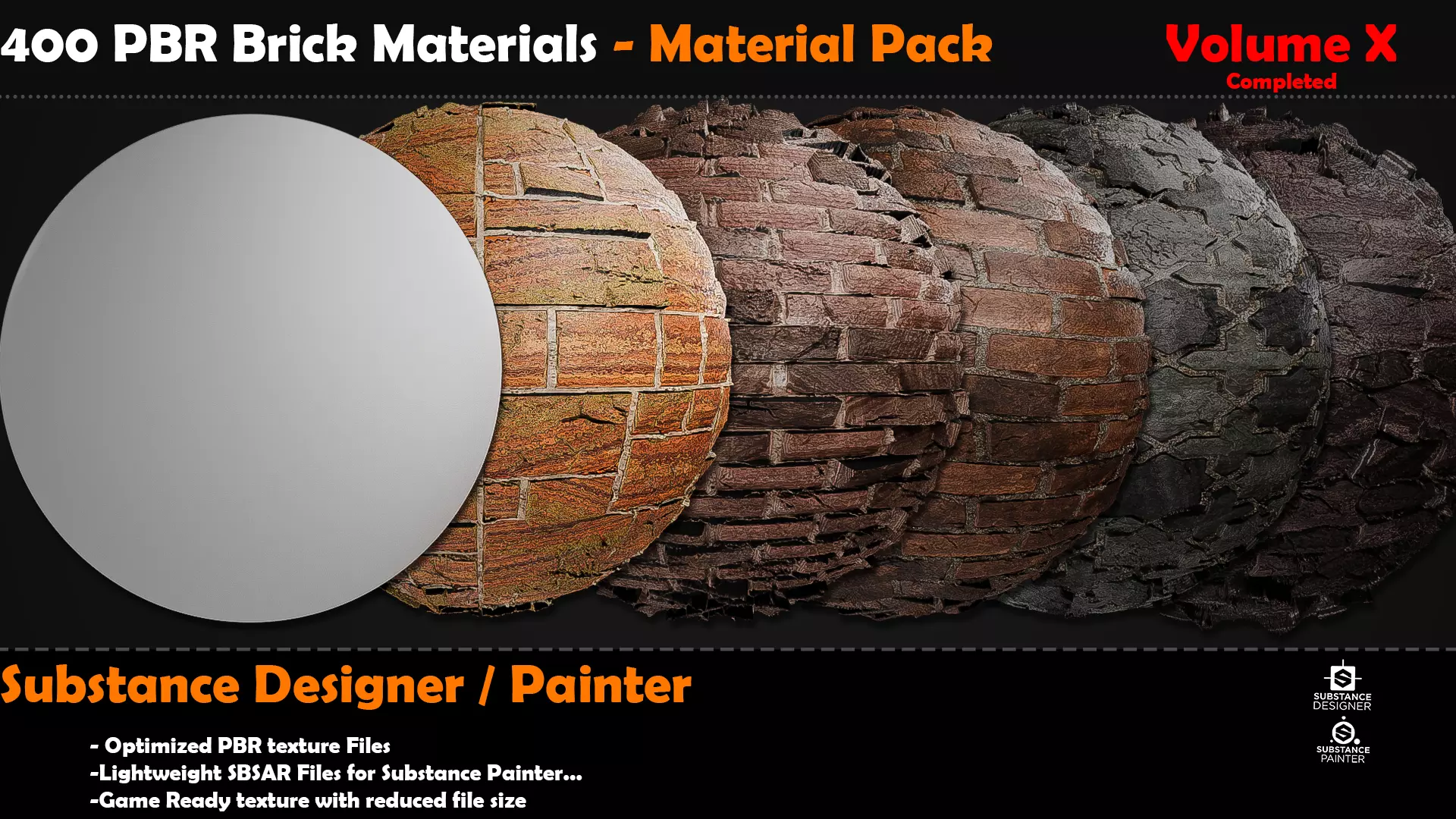 BUNDLE 400 Brick Materials Mega Pack Texture_0