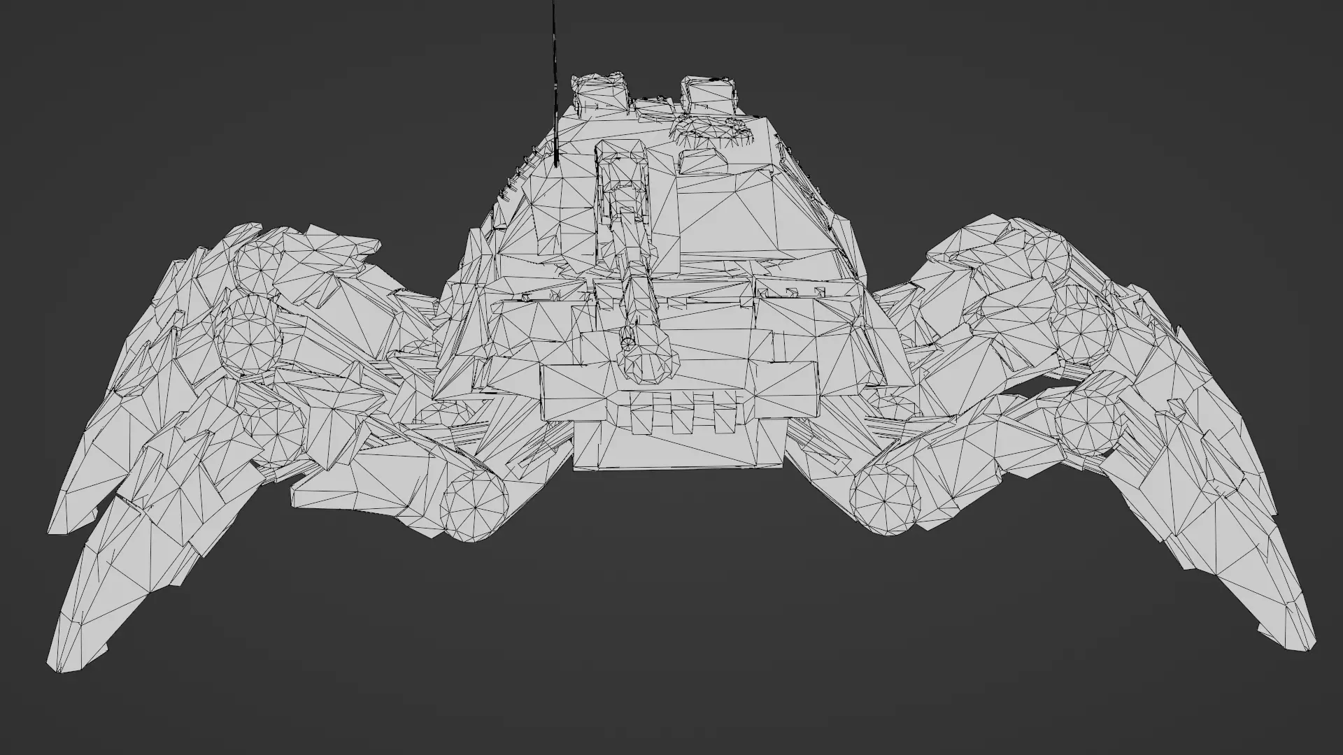Spider Legged Tank 3D Model Futuristic Mecha Vehicle 3D model_31