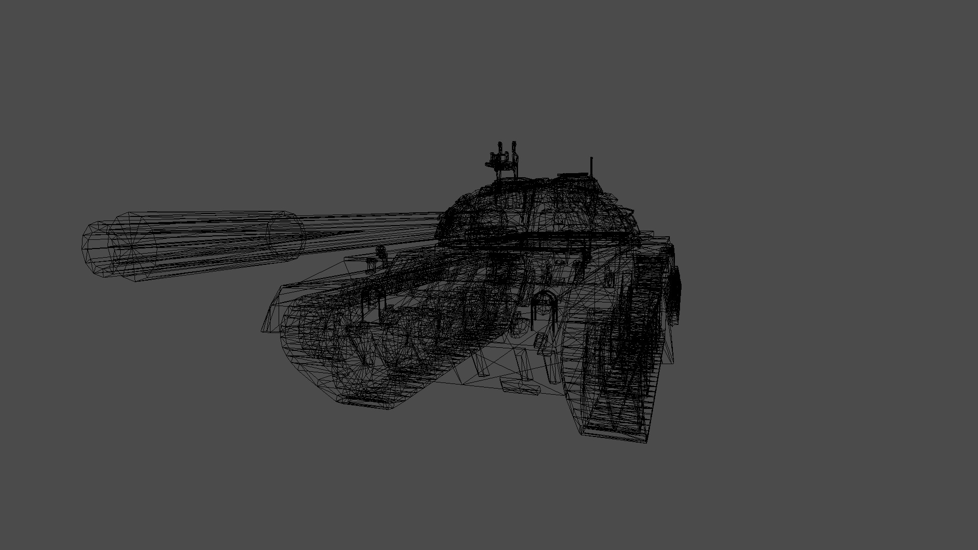 T55 Tank 3D Model BF3 Style High Quality PBR Textured Game Ready Low-poly 3D model_5